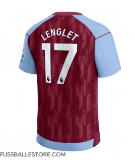 Günstige Aston Villa Clement Lenglet #17 Heimtrikot 2023-24 Kurzarm